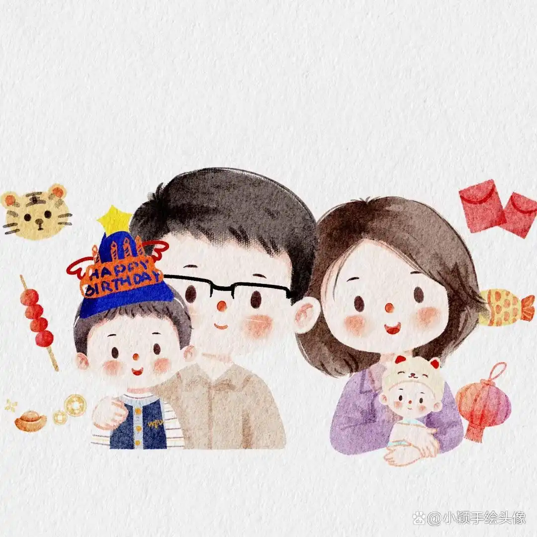 卡通温馨的家_卡通温暖家庭温暖的图片_家庭温馨日常画卡通