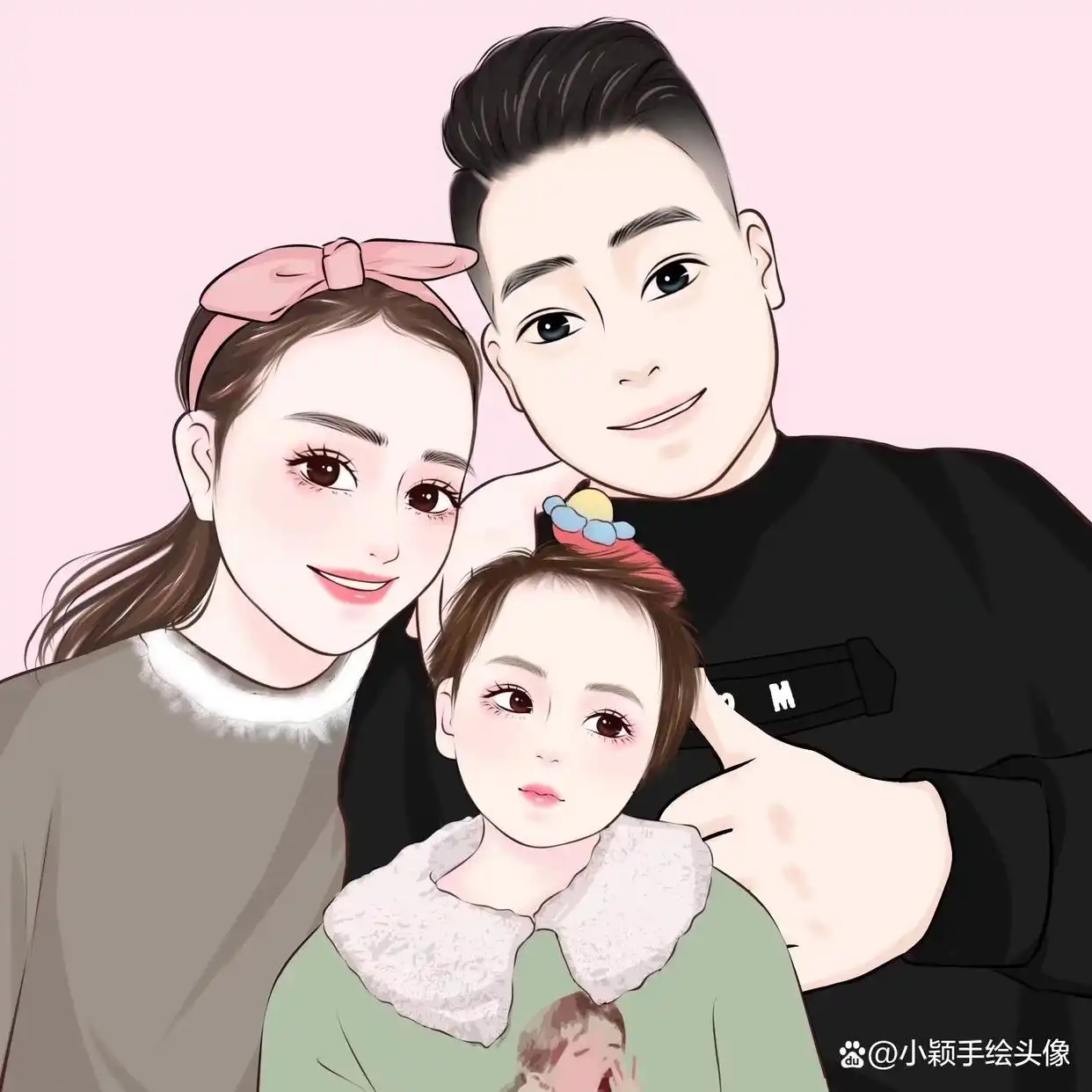 卡通温馨日常画家庭背景图_卡通温馨家庭图片_家庭温馨日常画卡通